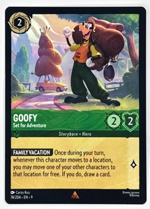 Disney Lorcana Goofy Set for Adventure Fabled 74/204 Rare Non Foil - Picture 1 of 1