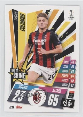 2020-21 Topps Match Attax UCL Extra Time To Shine Lorenzo Colombo #TS16 - Image 1 of 2