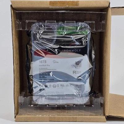 New Seagate 3.5" Ironwolf NAS 16TB eSATA III 6Gbps HDD 2RW103-500 NAS - Image 1 of 4