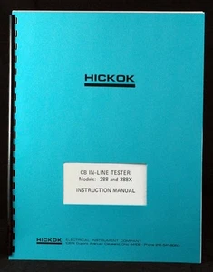 Manual probador en línea Hickok 388 388X CB - Imagen 1 de 1