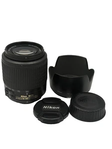 Nikon AF-S DX NIKKOR 55-200mm f/4-5.6 G ED Caps Hood Front Back - Picture 1 of 24