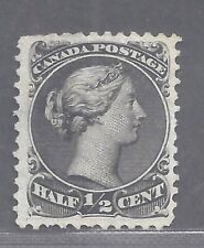 Canada # 21c MINT UN 1/2c LARGE QUEEN THIN PAPER VARIETY + HAIRLINES BS27469