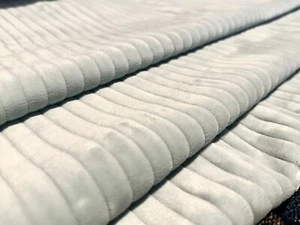 Soft, Plush, Muted Light Blue Corduroy Upholstery Fabric, 56” Wide - Picture 1 of 7
