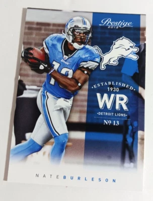 2012 Playoff Prestige Nate Burleson #63 - Image 1 of 4