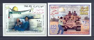 Irak 2001 - 2 M/S Intifada Palestina MNH Mohammad Al Durra - Imagen 1 de 1