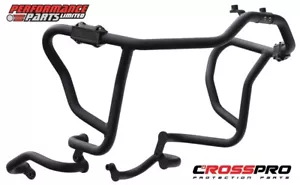 Triumph Tiger 1200 XCA / XCX 2018 18 CrossPro Gloss Black Aluminium Crash Bars - Picture 1 of 4