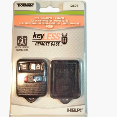Dorman 13607 无钥匙遥控外壳 福特型号 替换钥匙链 保护套 — 第 1/4 张图片