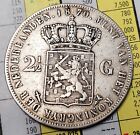 1870 Netherlands 2.5 Gulden World Silver Coin