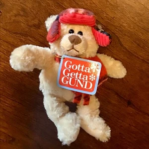 Gund kleiner Mannie Bär 5 Zoll NEU mit Etikett Ornament #88234 - Bild 1 von 6