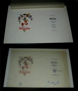 Original 1984  Advance DISNEY PINOCCHIO Mock Up For Press Screening Pass Ticket - Picture 1 of 3
