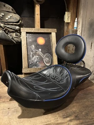 Asiento Corbin BMC HD-FXD-Dual Tour, respaldo, para Harley Davidson Dyna (2006-2017) Foto 1 de 4