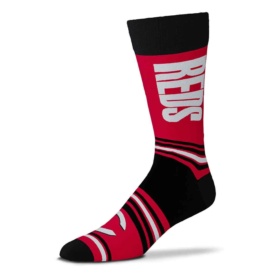 NEW! Cincinnati Reds Redlegs Crew Socks One Size Fits Most Men Boys De La Cruz - Image 1 of 1