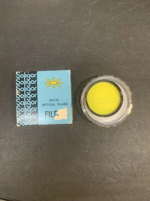 55mm Screw-In Filter SOLIGOR K2 YELLOW B&W Contrast Made in JAPAN - Image 1 of 3