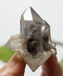 34.4g NATURAL HAVE MOVING Water Quicksand Enhydro QUARTZ Crystal Point Specimen - Picture 1 of 15