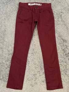 Shaun White Jeans Boys 8 Maroon Youth Super Skinny Snowboard Skater - Picture 1 of 5