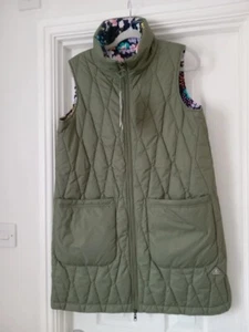 Barbour Acanthus Reversible Long Coast to Country Gilet UK 12 BNWT - Picture 1 of 10
