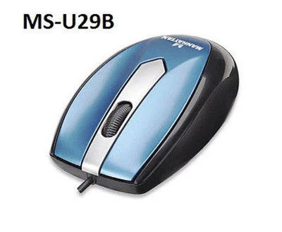 USB 3-Button w/ Scroll Wheel 1000 dpi MO1 Optical Mini Mouse - Manhattan 177955 - Image 1 of 3