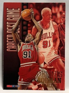 Dennis Rodman 1996-97 NBA Aros Baloncesto #344 Mejor Juego Carrera Chicago Bulls - Imagen 1 de 2