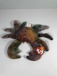 1996 CLAUDE THE CRAB TY Beanie Baby Original 4th/5th Gen PVC/PE Pellets T22 - Bild 1 von 7