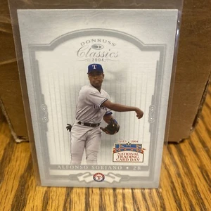 2004 Donruss Classics National Trading Card Day DP4 Alfonso Soriano Rangers - Picture 1 of 2