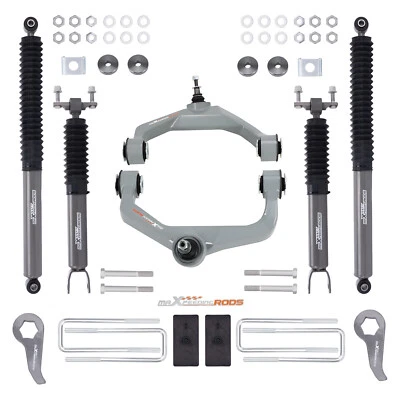 Kit de elevação de suspensão 3,5" com amortecedores para Chevy GMC 2500HD/3500HD 2011-2019 - Imagem 1 de 4