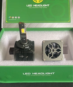 2X D1S LED Headlight Bulbs 55W 6500K Super White HID Xenon Conversion Kit - Picture 1 of 9
