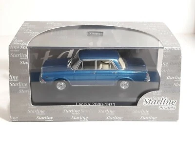 Starline 1:43 - Lancia 2000 - 1971 - metal blu -  mint - Immagine 1 di 4