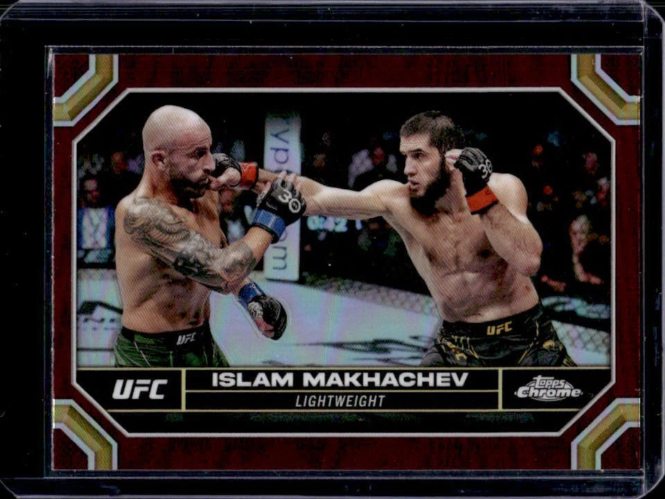 2024 Topps Chrome UFC Islam Makhachev Magenta Refractor #80