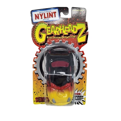 2000 NYLINT GEARHEADZ BUTCH DIE-CAST SERIES 1 YELLOW RED + BLACK CAR SEALED NOS - Image 1 of 4