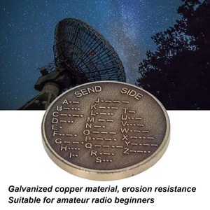 CW Morse Code Training  Galvanized Copper Encryption Language - Zdjęcie 1 z 12