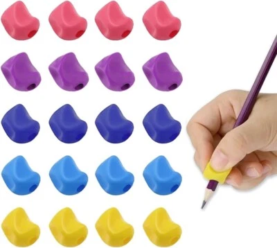 JustBlanks Kids 20 Pcs Pencil Grips for Kids Handwriting Grippers Writing Tool - Image 1 of 4