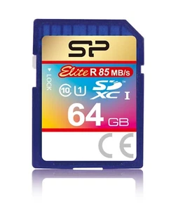 64GB Silicon Power Elite SDXC UHS-1 CL10 Memory Card 85MB/sec - Picture 1 of 2