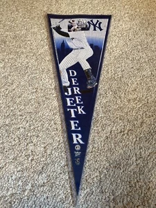 Vtg NEW New York Yankees Derek Jeter 30" Wincraft Pennant MLB - HTF - Picture 1 of 6