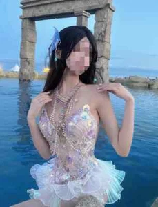 2024 nuovo costume da bagno donna sirena reggiseno sexy performance costume - Foto 1 di 20