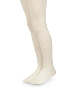 Jefferies Socks Girls 8-10 Smooth Microfiber Nylon Tights, Ivory - Picture 1 of 2