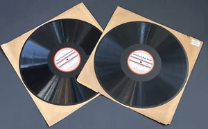 NY PHILHARMONIC ARTHUR RUBINSTEIN LIONEL BARRYMORE PARTITA 16" RADIO SHOW DISCS - Picture 1 of 9