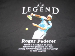 I am LEGEND Roger Federer TENNIS Champion (SM) T-Shirt - Picture 1 of 2