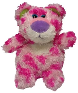 Plump Russ Lilly Lollipop YUMMY LUVVIES Pellet Peluche Rosa Leopardo Oso - Imagen 1 de 14