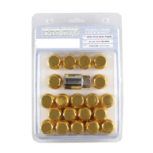 GOLD M12x1.25 Racing Wheel Lug Nuts 35mm Close End for Subar, Suzuk, Nisan - Picture 1 of 3
