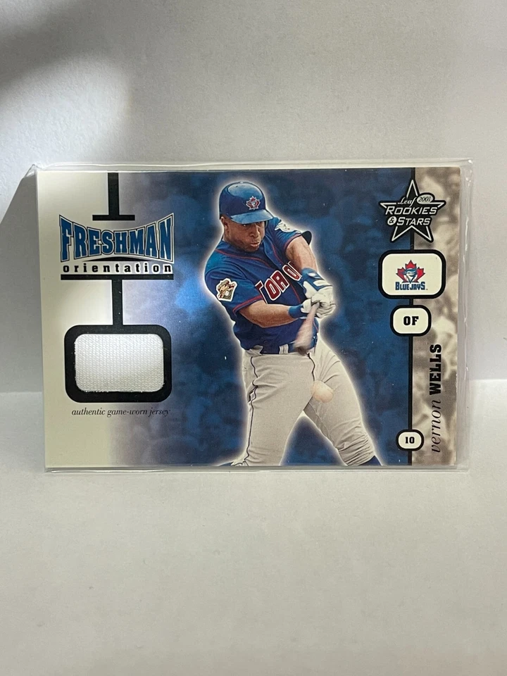 2001 Leaf Rookies and Stars Freshman Orientation #FO3 Vernon Wells Jsy - Image 1 of 1