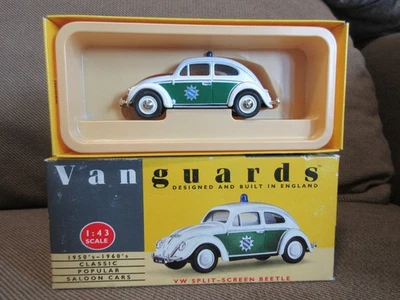1:43 Lledo Vanguards VW Volkswagen Beetle Polizei Germany Police VA12002 - Image 1 of 4