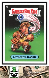 2022 Topps Garbage Pail Kids: Book Worms #53b Detective David - - Foto 1 di 2