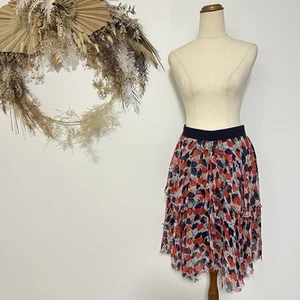 Lee Mathews Woman’s Floral Silk Layered Skirt Designer Colourful Size 1 / 10 - Bild 1 von 18
