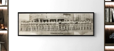 Impresión panorámica de póster del equipo de béisbol de los Brooklyn Dodgers de 10"x36" 1911 Foto 1 de 3