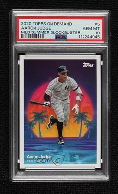 2020 Topps On Demand Summer Blockbuster /1886 Aaron Judge #5 PSA 10 GEM MT - Image 1 of 2