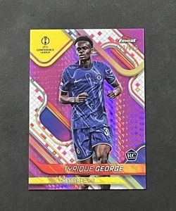2024-25 Topps Finest UEFA #96 Tyrique George Pink Prism Refractor /125 RC - Picture 1 of 10