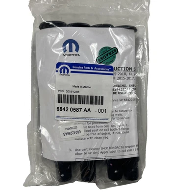 Genuine OEM Mopar Jeep Cherokee Compass Ignition Coil Boot Kit 2.4L 68420587AA - Image 1 of 3