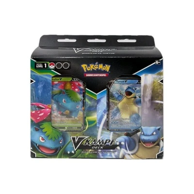 Pokemon TCG V Kampf Decks Bisaflor & Turtok Display Battle Decks DEUTSCH - Bild 1 von 4