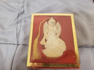 Lenox Barock Engel Weihnachtsschmuck mit Horn Porzellan - Bild 1 von 6