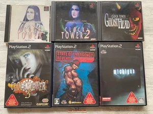 SONY PS 1 2 Clock Tower 1 2 3 & Ghost Head & State of Emergency & michigan set - Picture 1 of 14